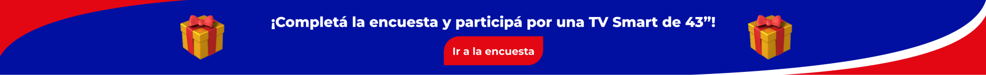 ¡Completá la encuesta y participá por una TV Smart de 43''!