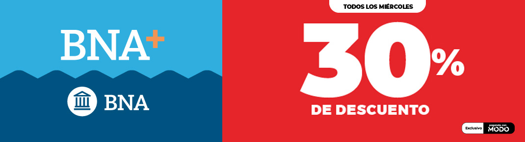 BNA/BNA+ 30% Miércoles