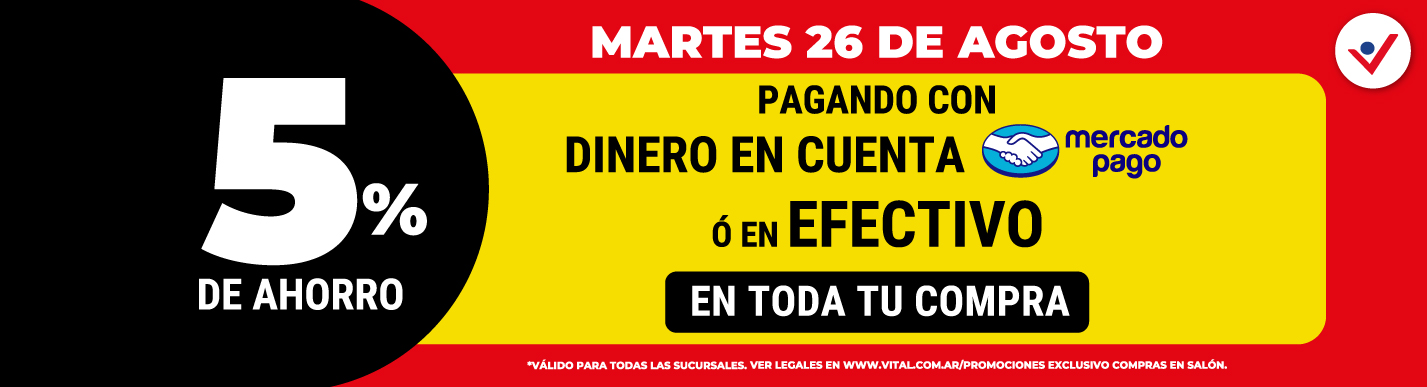 MERCADO PAGO – MARTES 26.8