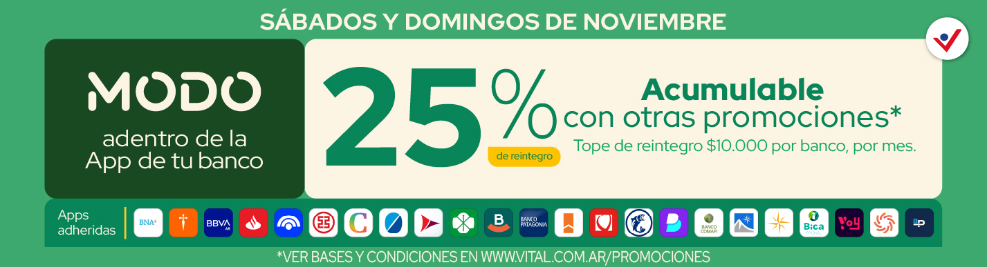 MODO | SABADOS Y DOMINGOS DE NOVIEMBRE