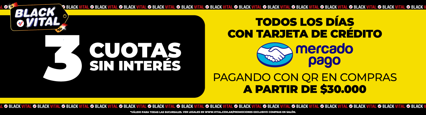Mercado Pago – 3 cuotas sin interés con tarjeta de crédito