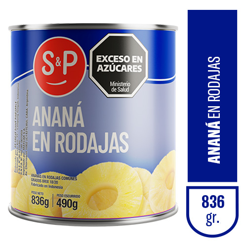 Anana S&P en rodajas x836gr