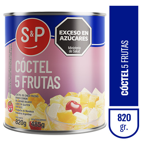 Coctel S&P de 5 frutas x820gr