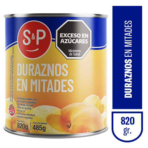 Durazno S&P en mitad x820gr