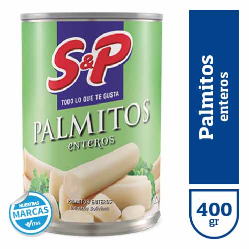 Palmitos S&P enteros x400gr