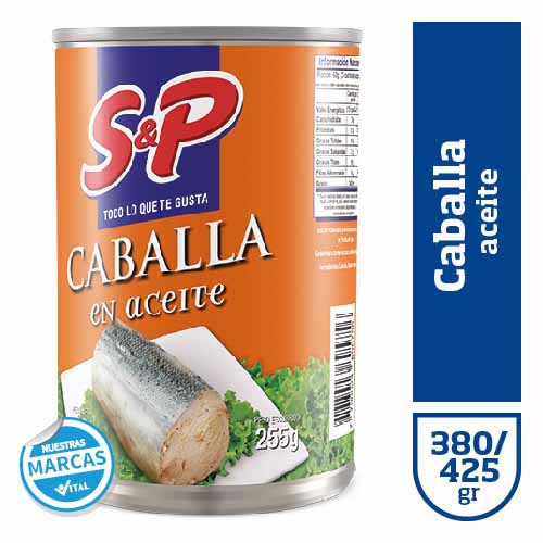 Caballa S&P en aceite x380/425gr