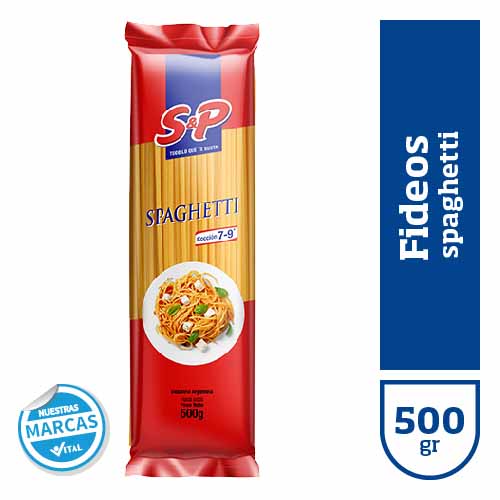 Fideos S&P spaghetti x500gr