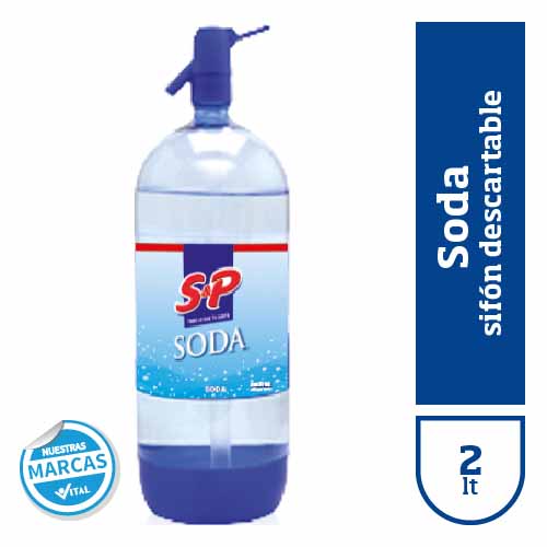 Soda S&P sifon descartable x2lt