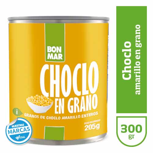 Choclo amarillo BONMAR grano x300gr