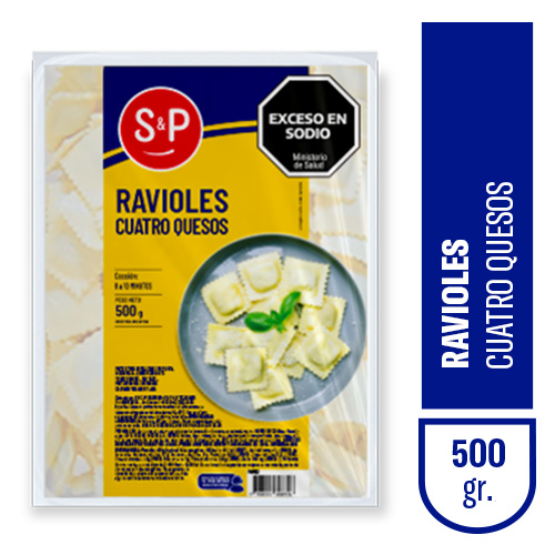 Ravioles S&P 4 quesos x 500gr