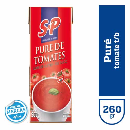 Pure de tomate S&P T/B x260gr