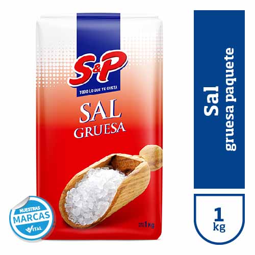 Sal gruesa S&P paquete x1kg