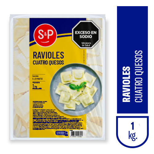 Ravioles S&P 4 quesos x1kg