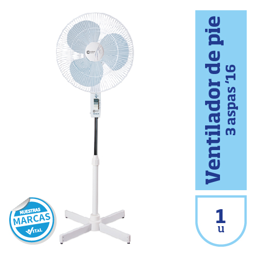 VENTILADOR de pie 3 aspas 16″